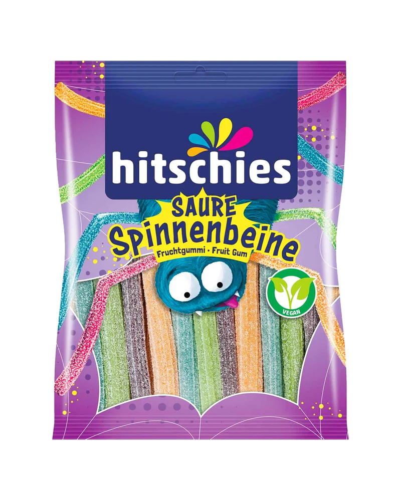 Hitschies Fruchtgummi Spinnenbeine – saurer Mix