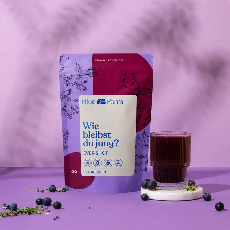Blue Farm Ever Shot - Wie Bleibst Du Jung? - Vegan & Glutenfrei, 300g