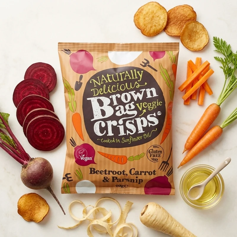 BROWN BAG CRISPS Gemüsechips
