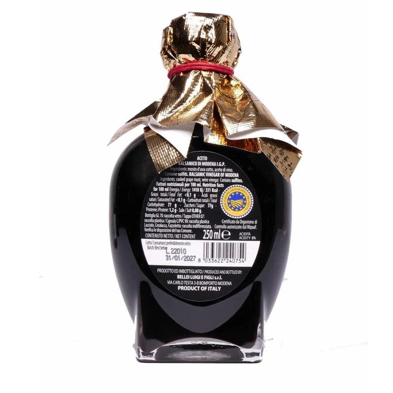 BELLEI Scudi Oro Aceto Balsamico di Modena IGP - 250ml