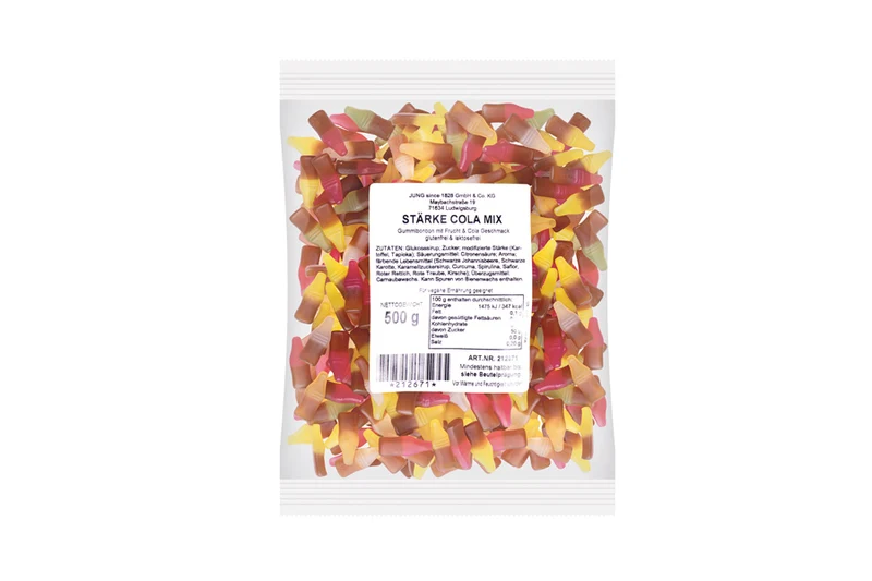 Fruchtgummi Cola-Flaschen – ohne Gelatine