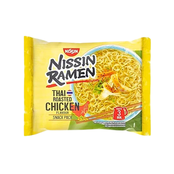 Nissin Ramen Thai Roasted Chicken, Multipack: 10x65g