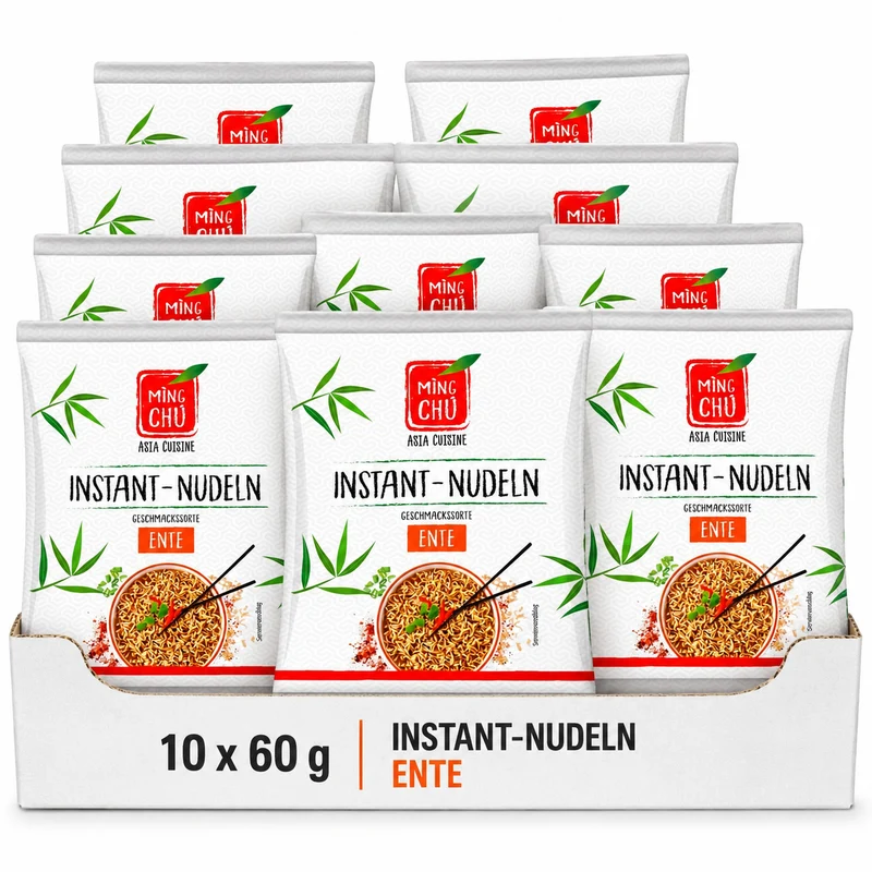Ming Chu Instant-Nudeln Ente, Multipack: 10x60g