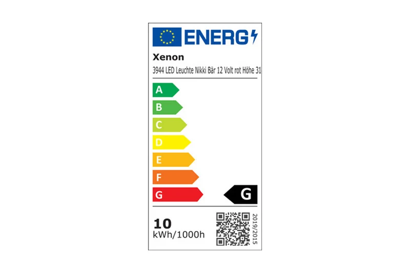 LED Lampe Nikki Bär, blau