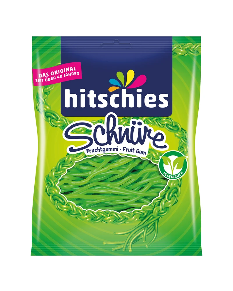 Hitschies Fruchtgummi Schnüre – Apfel