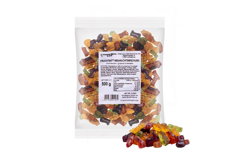 Fruchtgummi Weihnachtsmischung – mit Fruchtsaft