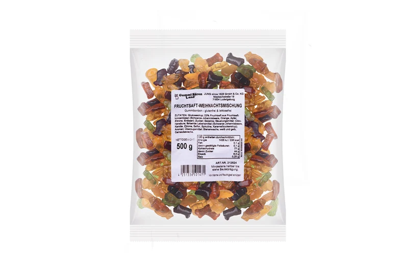Fruchtgummi Weihnachtsmischung – mit Fruchtsaft