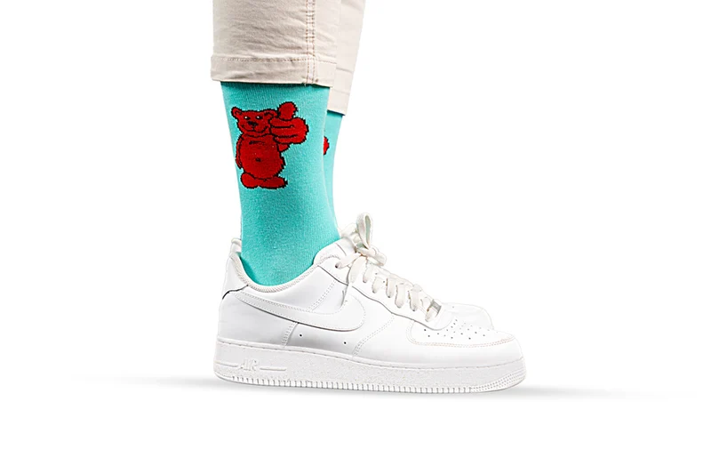 GBL Socken Bärtram türkis, Größe 35-38