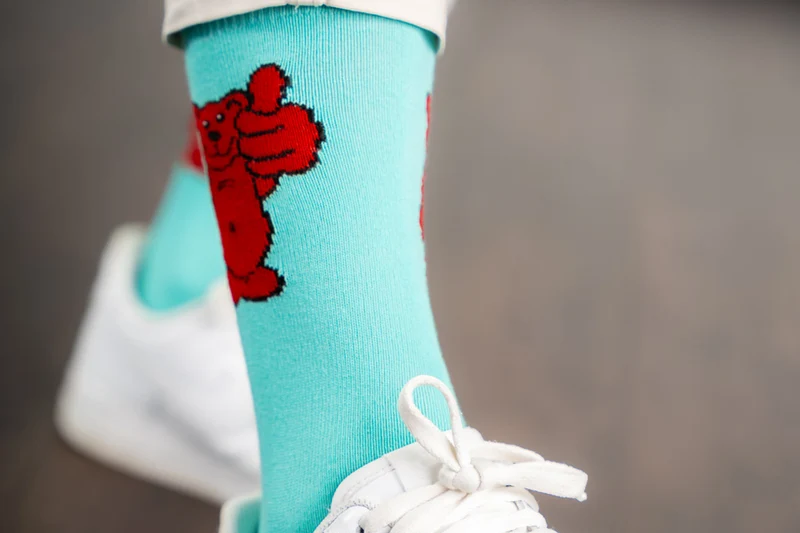 GBL Socken Bärtram türkis, Größe 35-38