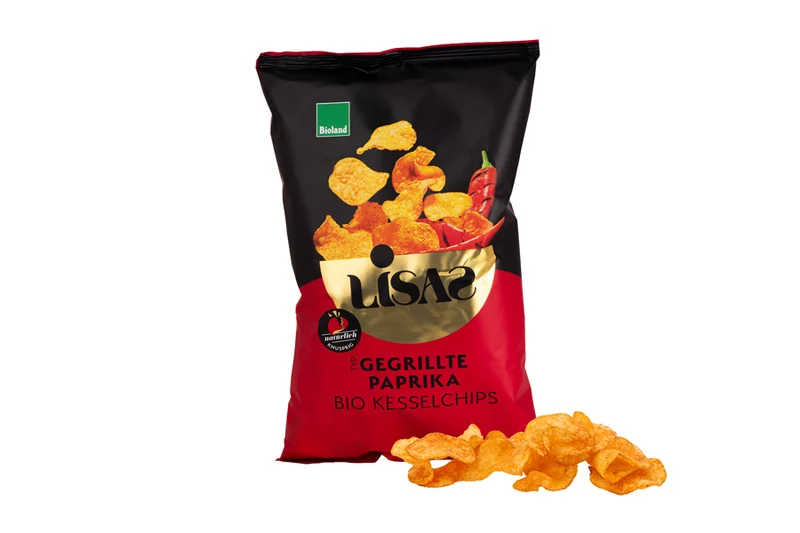 Lisas Bio Kesselchips Gegrillte Paprika