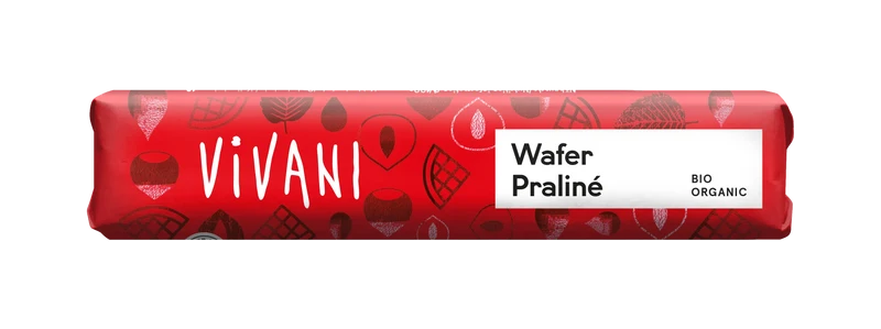 Vivani Bio Wafer Praliné Riegel, 40 g