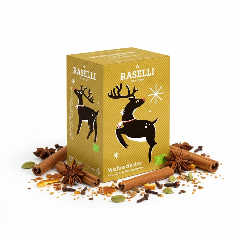 RASELLI Bio Weihnachtstee - 30g Wohltuender Kräutergenuss aus dem Valposchiavo