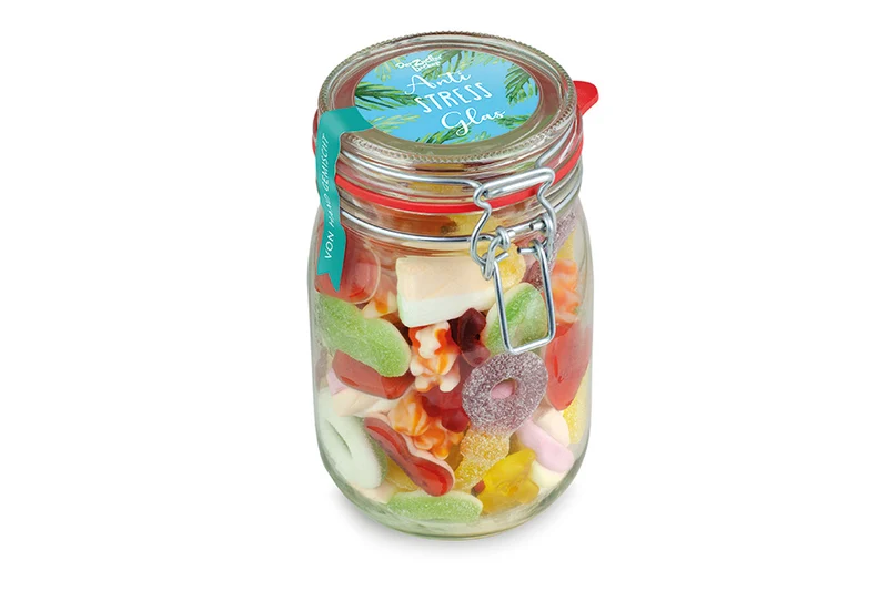 Fruchtgummi Anti-Stress im Bügelglas – Klassiker