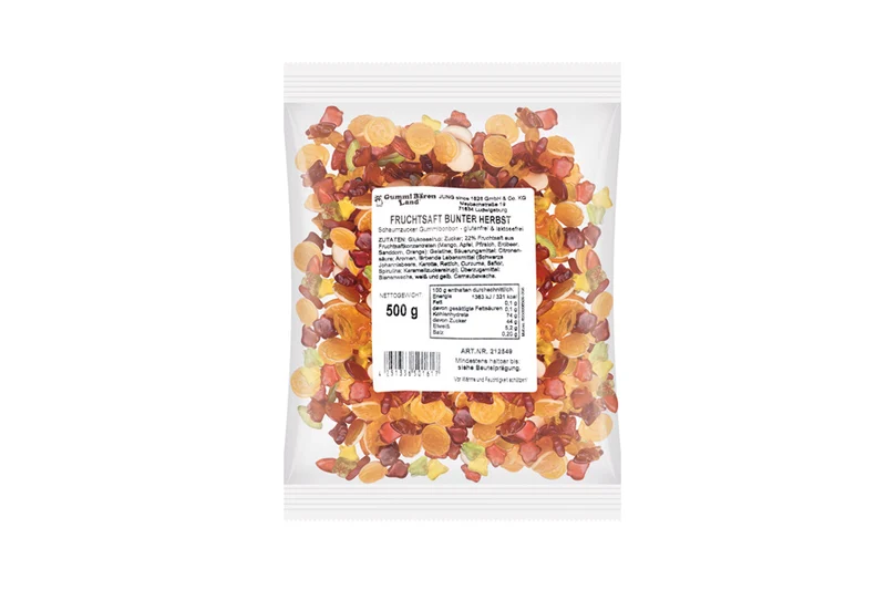 Fruchtgummi Bunter Herbst – mit Fruchtsaft