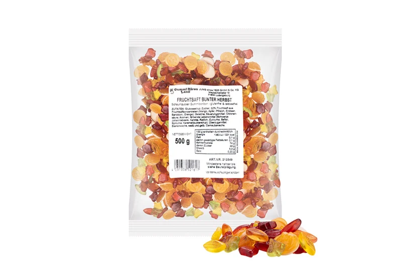 Fruchtgummi Bunter Herbst – mit Fruchtsaft