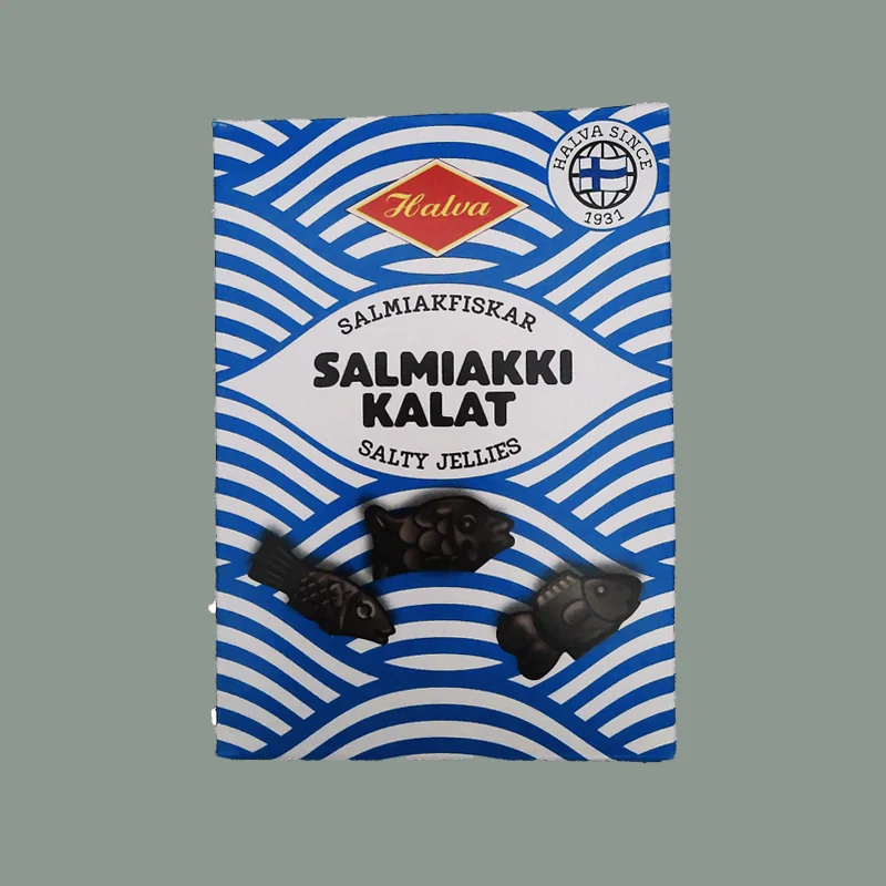 Kleine Salmiak-Gummi-Fische