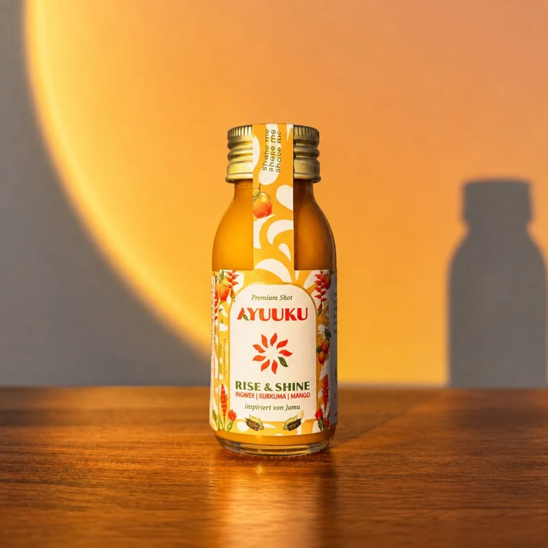AYUUKU Rise&Shine Shot - Vegan & Bio, 60ml