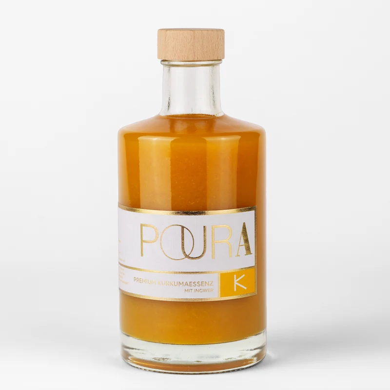 Poura Bio Kurkumasirup mit 35% Kurkumasaft, 495ml