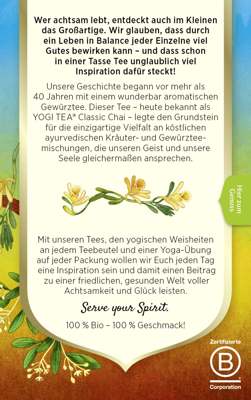 Yogi Tea Happy Nature - Bio & Vegan, 17x1,9g