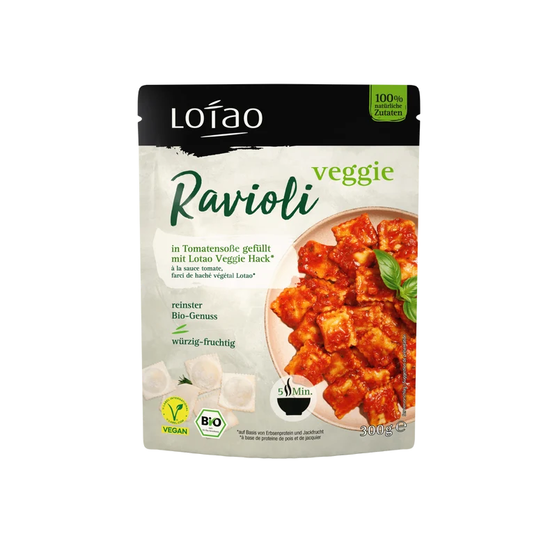 Lotao Veggie Ravioli - Vegan & Bio, 300g