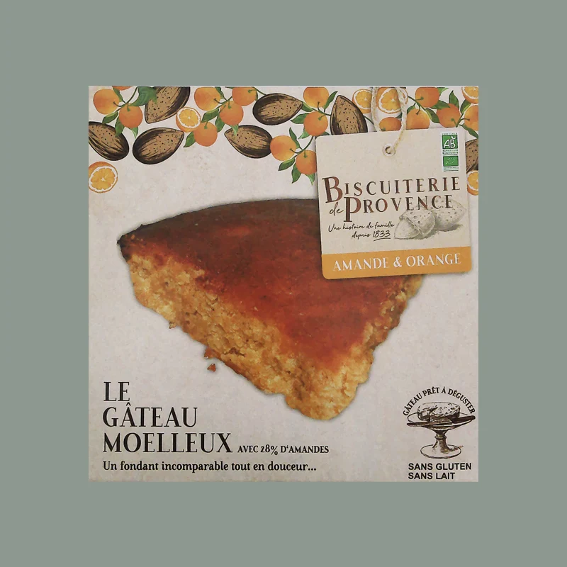 Mandelkuchen mit Orange von 'Biscuiterie de Provence' 225g