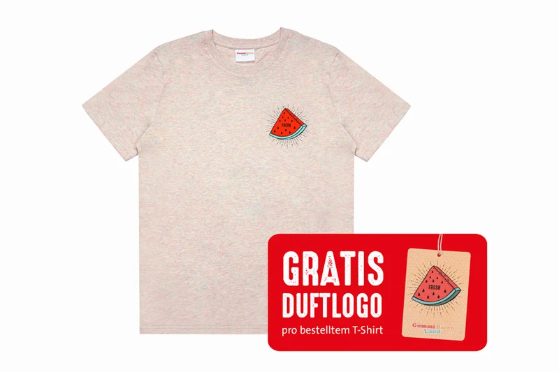 GBL T-Shirt Fresh Melon Heather Rainbow, S