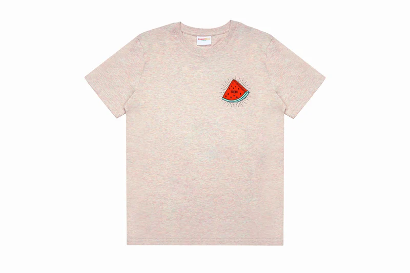 GBL T-Shirt Fresh Melon Heather Rainbow, S