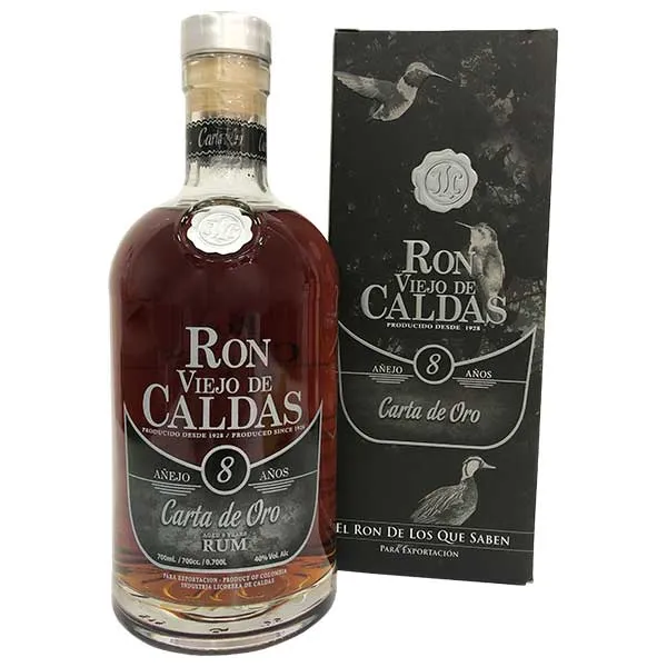 Ron Viejo De Caldas Carta de Oro 8 Jahre 40%vol. - 700ml
