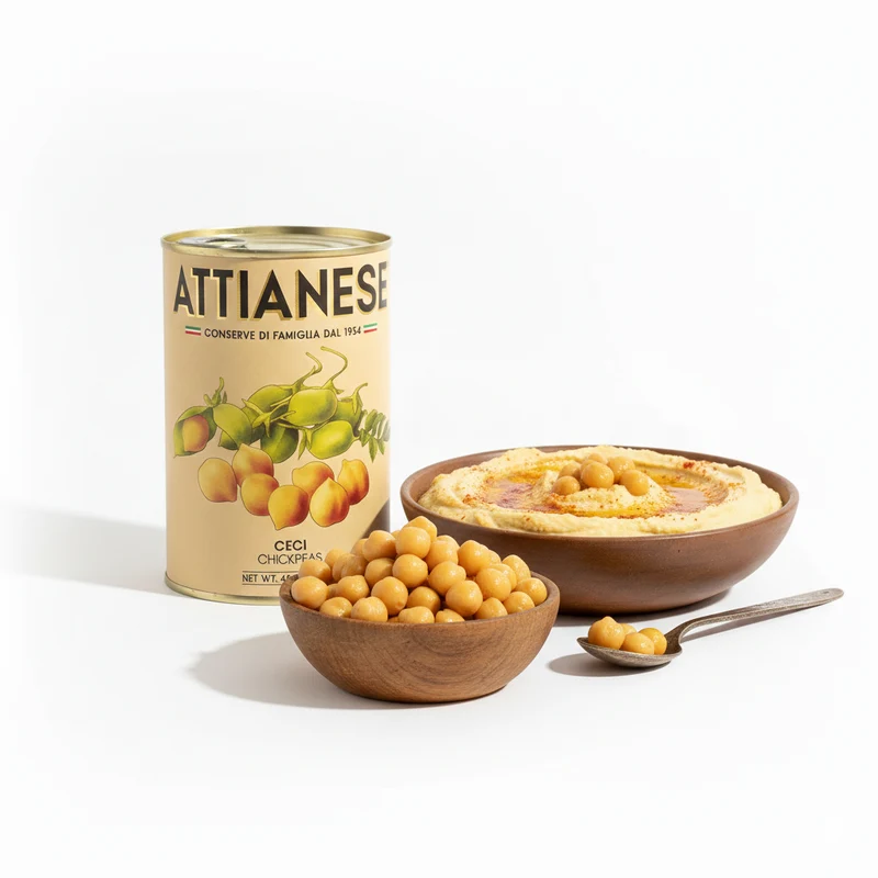 ATTIANESE Kichererbsen (Ceci) 400g – Premium Qualität aus Italien