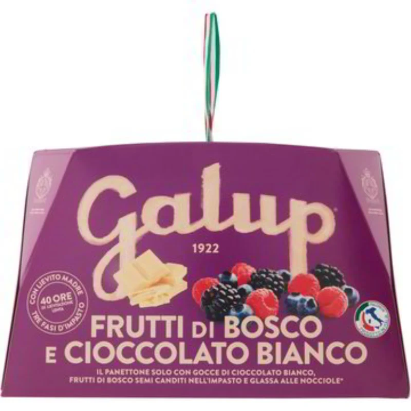 GALUP Panettone Frutti di Bosco & Cioccolato Bianco 750g – Fruchtig und Edel