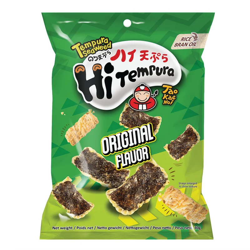 Taokaenoi Tempura Seaweed Original - Vegetarisch & Laktosefrei, 40g