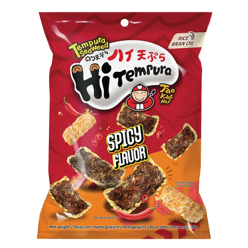 Taokaenoi Tempura Seaweed Spicy - Vegetarisch & Laktosefrei, 40g