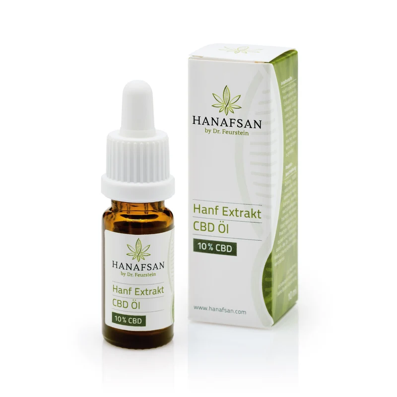 HANAFSAN Hanf Extrakt CBD Öl 10% - Vegan, 10ml