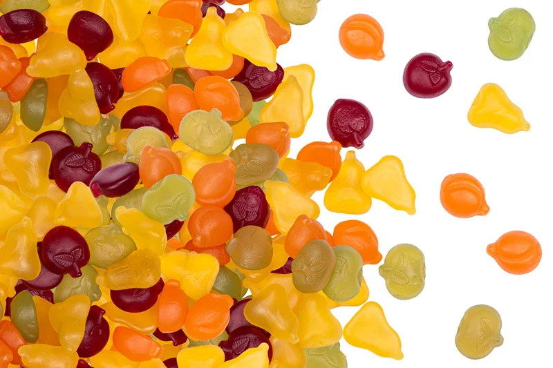 Fruchtgummi Früchtemischung – mit Fruchtsaft, ohne Gelatine