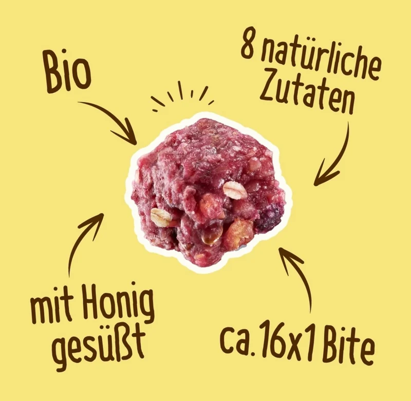 Hafervoll Raspberry & Banane Minis - Bio & Palmölfrei, 65 g