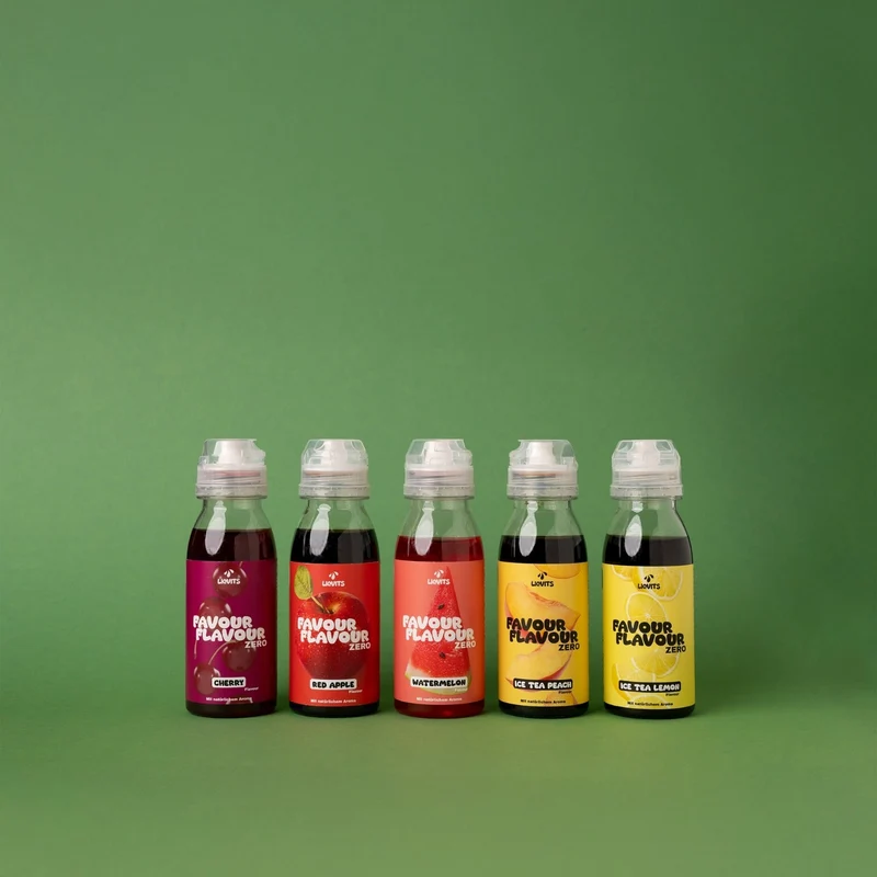LiqVits Favour Flavour Ice Tea Lemon Sirup - Vegan & Zero, 200ml