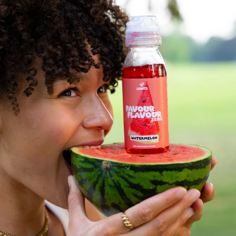 LiqVits Favour Flavour Ice Tea Watermelon Sirup - Vegan & Zero, 200ml