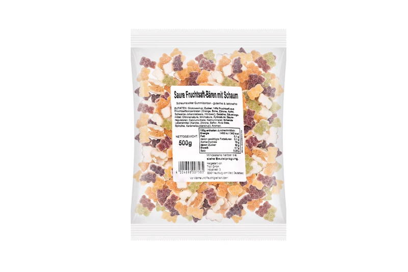 Fruchtgummi Fruchtsaftbären – sauer