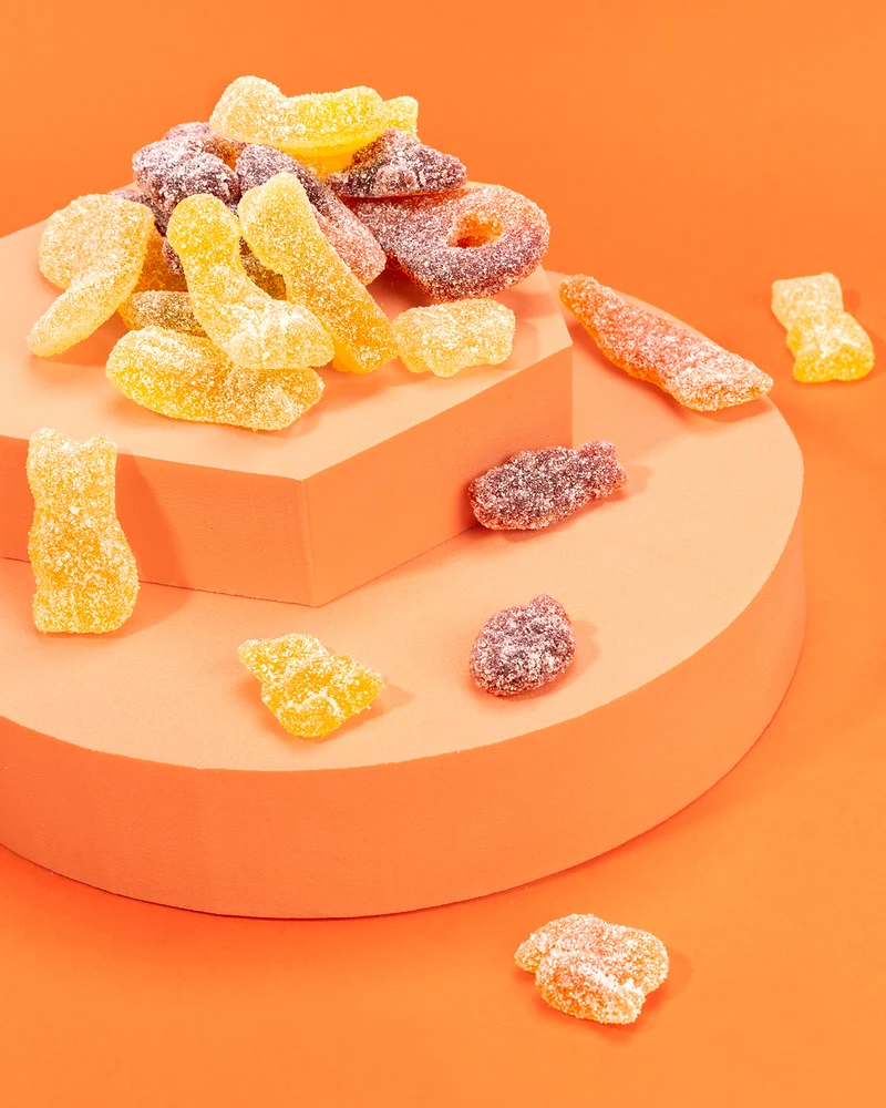 Fruchtgummi Mischung – sauer und mit Fruchtsaft