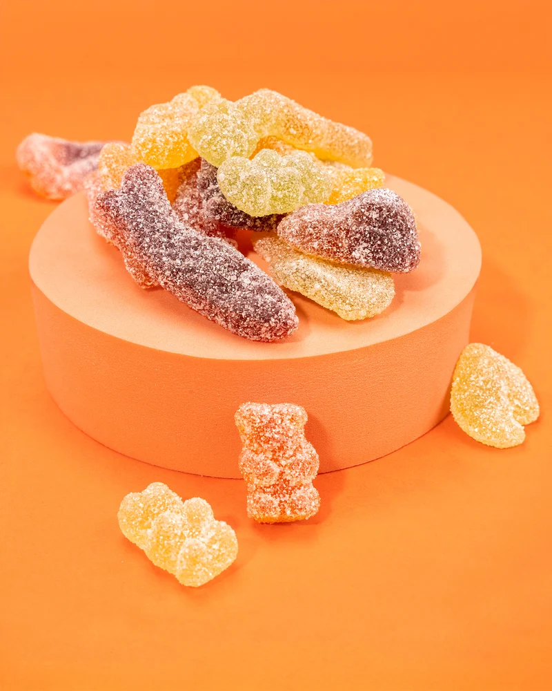 Fruchtgummi Mischung – sauer und mit Fruchtsaft