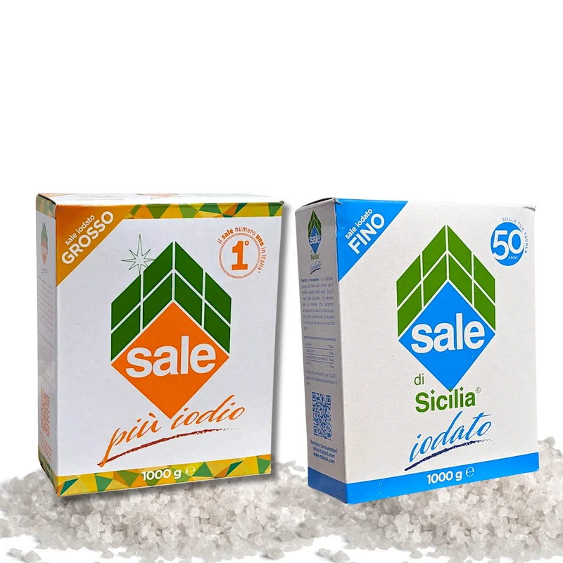 ITALKALI Sale di Sicilia Iodato – Grosso & Fino - 1kg