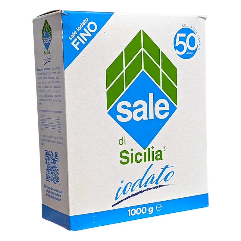 ITALKALI Sale di Sicilia Iodato – Grosso & Fino - 1kg