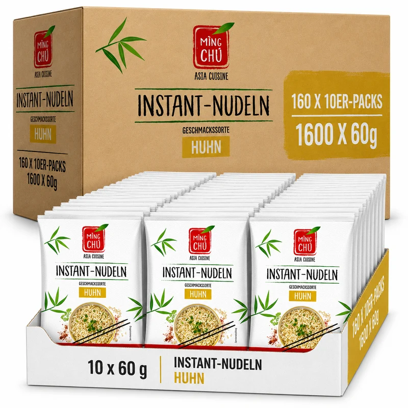 Ming Chu Instant-Nudeln Huhn, Multipack: 1600x60g