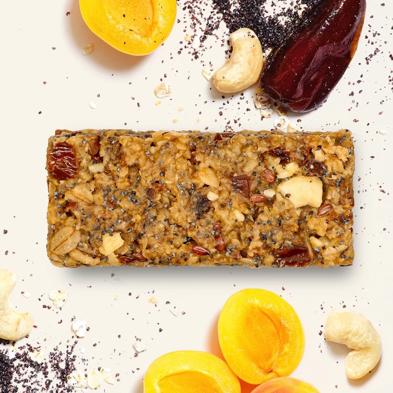 Hafervoll Poppy Seed & Apricot Flapjack - Bio & Palmölfrei, 18x60g