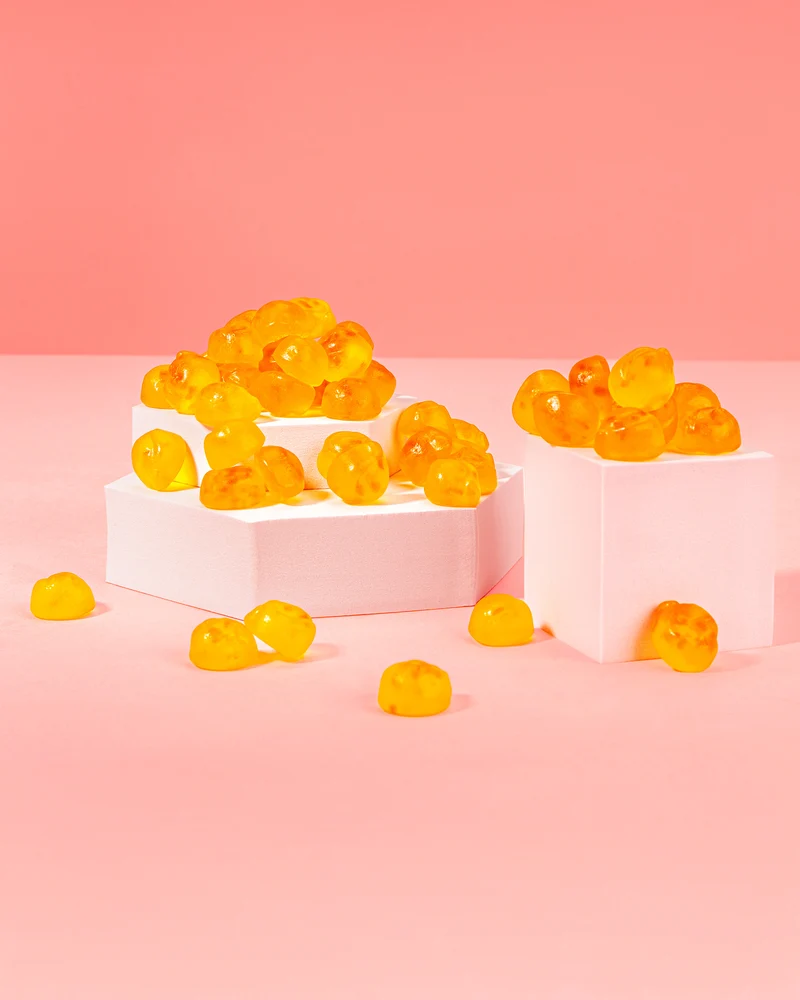 Fruchtgummi Pfirsich – mit Fruchtstückchen