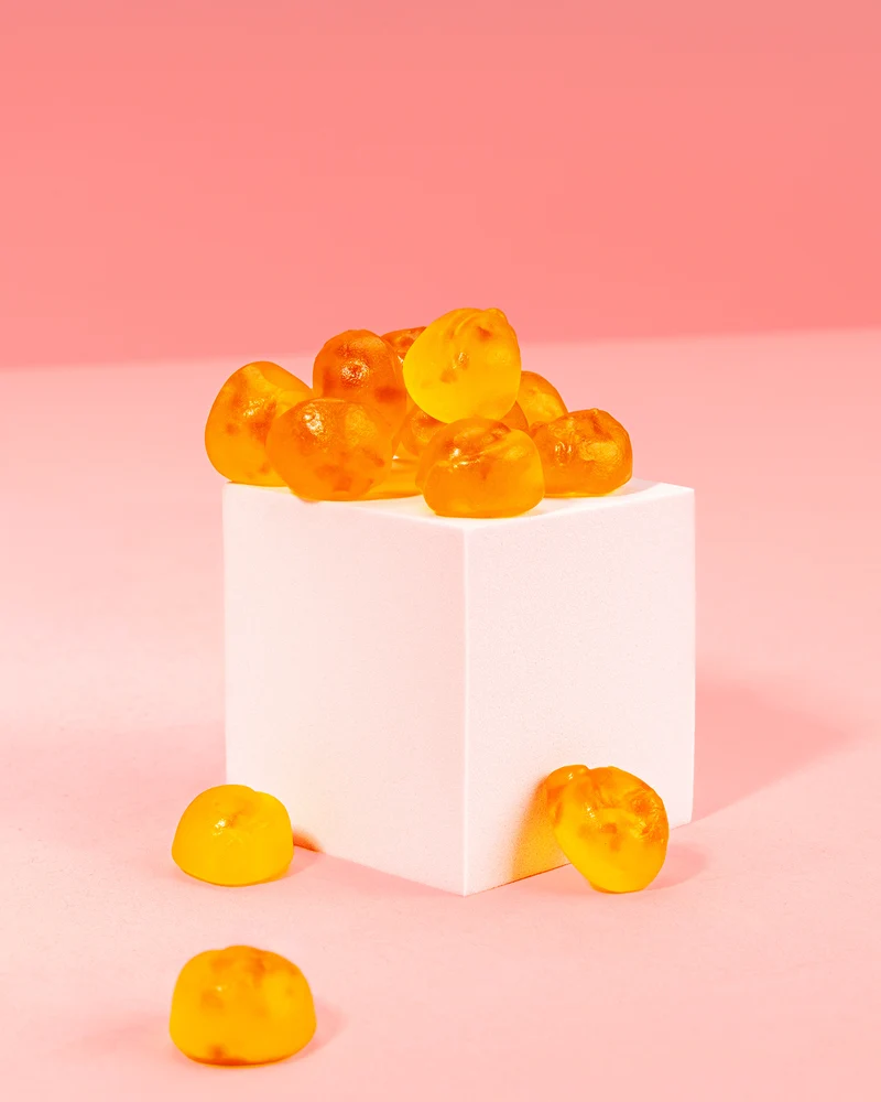 Fruchtgummi Pfirsich – mit Fruchtstückchen