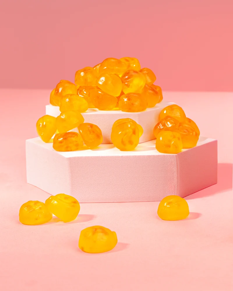 Fruchtgummi Pfirsich – mit Fruchtstückchen