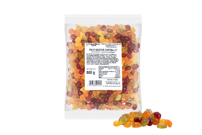 Fruchtgummi Obstsalat – mit Fruchtstückchen