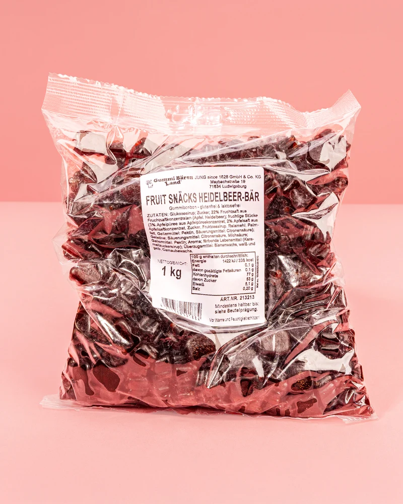 Fruchtgummi Heidelbären – mit Fruchtstückchen
