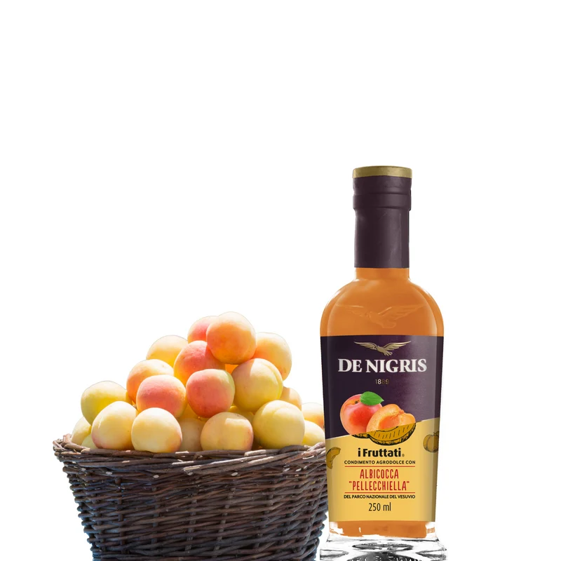 DE NIGRIS Condimento Agrodolce mit Pellecchiella-Aprikose Aceto – 250 ml